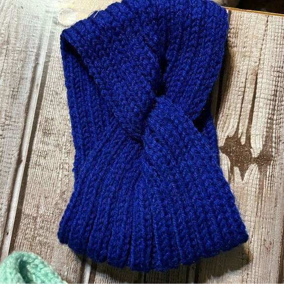 Boutique Winter knit ear warmers head bands with button various colors - Picture 2 of 15